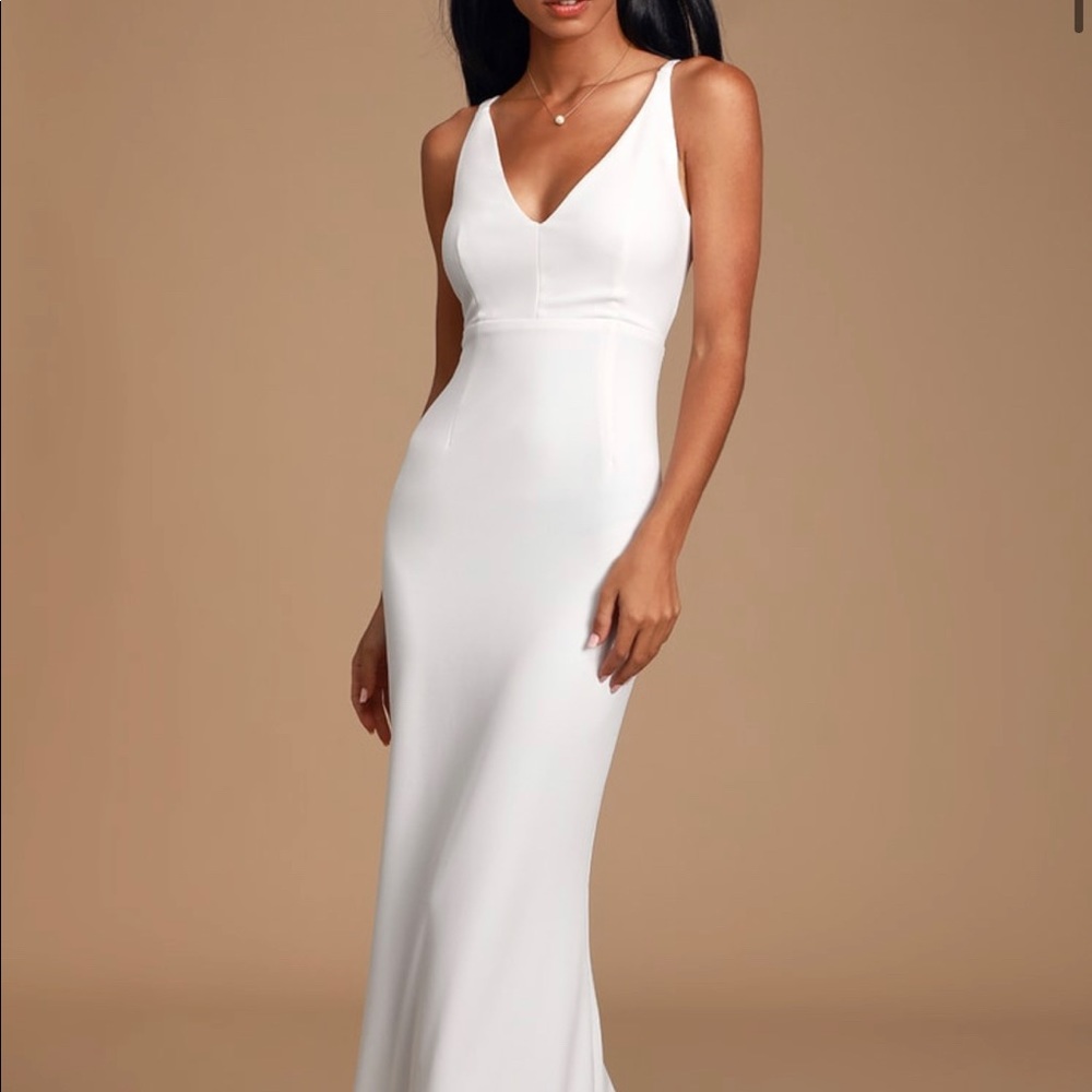 Melora White Sleeveless Maxi Dress